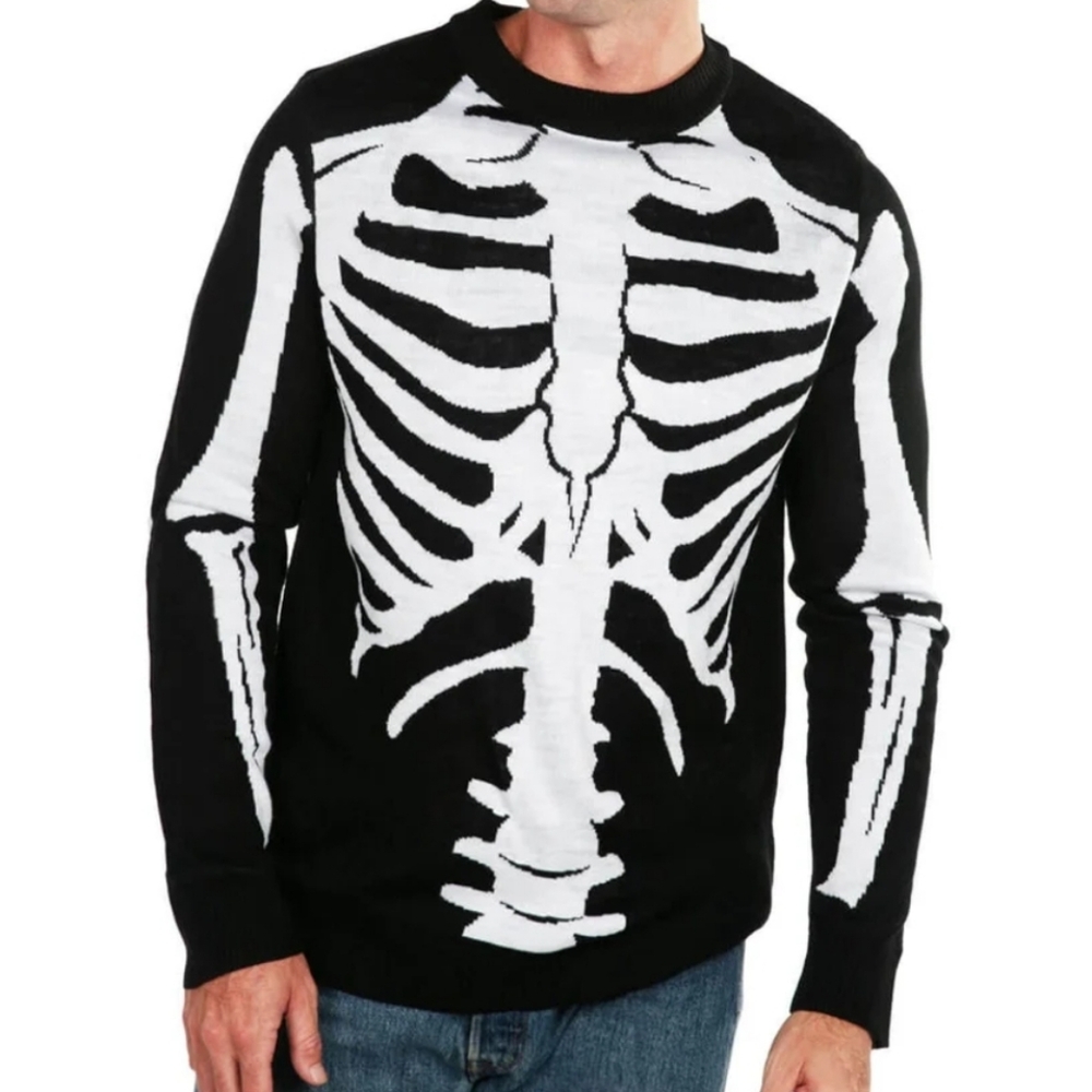 Tipsy Elves Skeleton Sweater, Men's 3xl